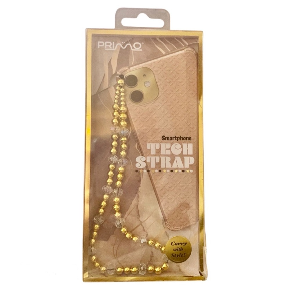 NEW Primo Fashion Smartphone Tech Cellphone Strap Gold